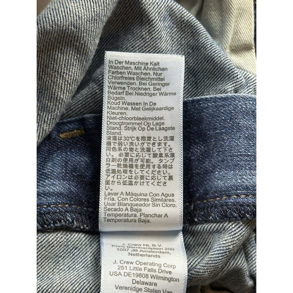 J.Crew 484 Jeans Men 30x34 Blue Slim Tapered Denim Cotton Blend Stretch 5-Pocket - Picture 11 of 14
